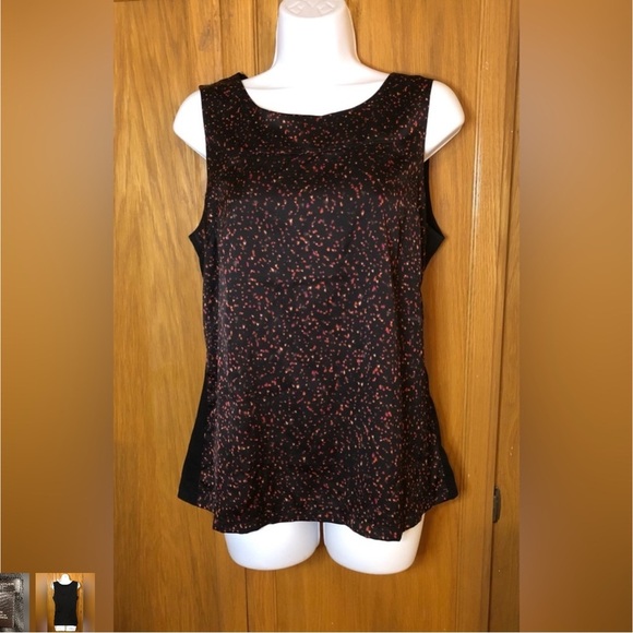Ann Taylor Sparkling Black and Silver Tank Top - Picture 1 of 2